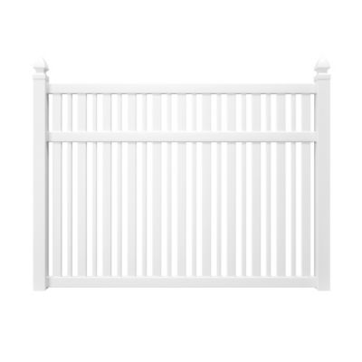 Outdoor Essentials Lafayette 6 Ft. X 8 Ft. Spaced Picket Fence Panel At ...