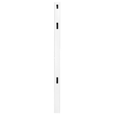 Outdoor Essentials Woodbridge 5 in. x 5 in. x 98 in. 3-Hole White Routed End Post