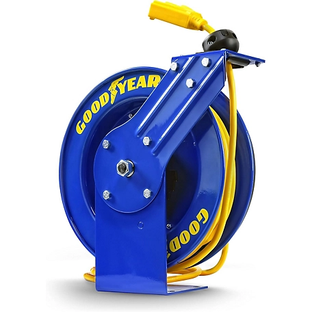 GOODYEAR Spring Driven Steel Retractable Hose Reel (3/8 in. x 100 ft.)
