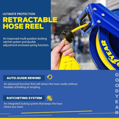 Image showing 6 th Goodyear 100 ft. Indoor/Outdoor Cord Reel