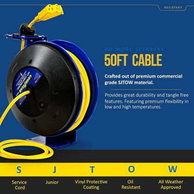 Image showing  50 ft. Indoor/Outdoor Cord Reel