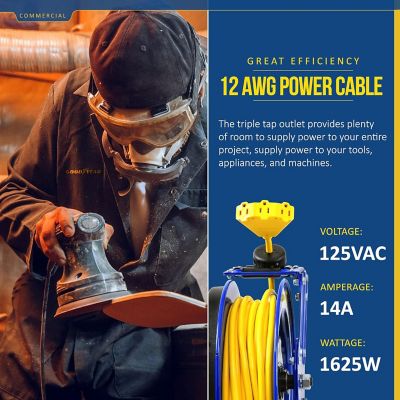 Image showing  50 ft. Indoor/Outdoor Cord Reel