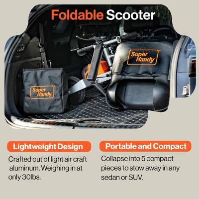 Image showing  Adult 3-Wheel Powered Folding Mobility Scooter