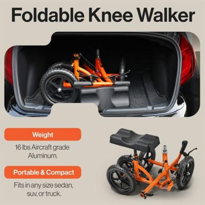 Image showing  Adult 12 in. Folding Knee Walker
