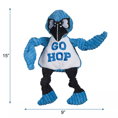 Hugglehounds NCAA Johns Hopkins University Jay the Blue Jay Knottie Plush Dog Toy Large Dog Plush Toys