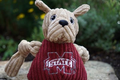 Image showing  NCAA Mississippi State University, Bully the Bulldog Knottie Plush Dog Toy, Large
