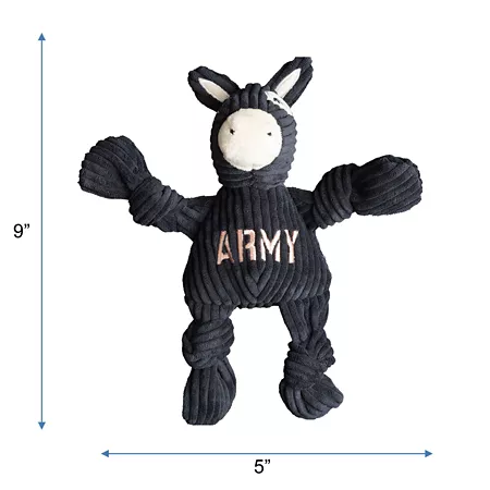 Hugglehounds NCAA U.S Military Academy - Army Mule Knottie Plush Dog Toy Small Dog Plush Toys