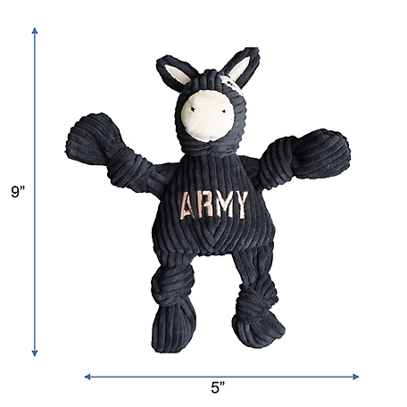 Hugglehounds NCAA U.S. Military Academy Army Mule Knottie Plush Dog Toy