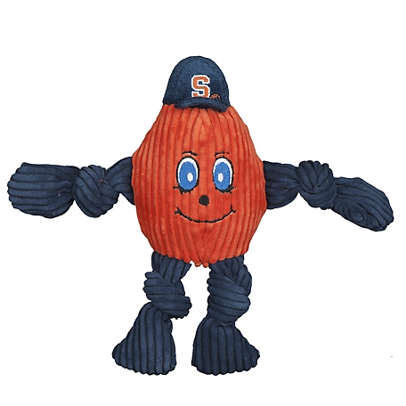 Hugglehounds NCAA Syracuse University Otto the Orange Knottie Plush Dog Toy