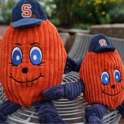 Image showing  NCAA Syracuse University, Otto the Orange Knottie Plush Dog Toy, Small