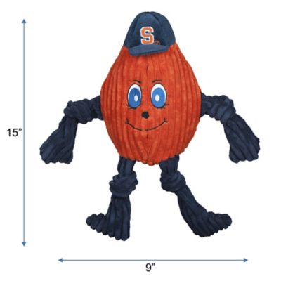 Hugglehounds NCAA Syracuse University - Otto the Orange Knottie Plush Dog Toy, Large