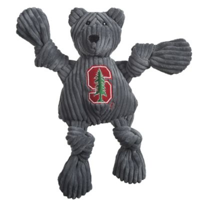 Hugglehounds NCAA Stanford University, Stanford Tree Bear Knottie Plush Dog Toy, Small