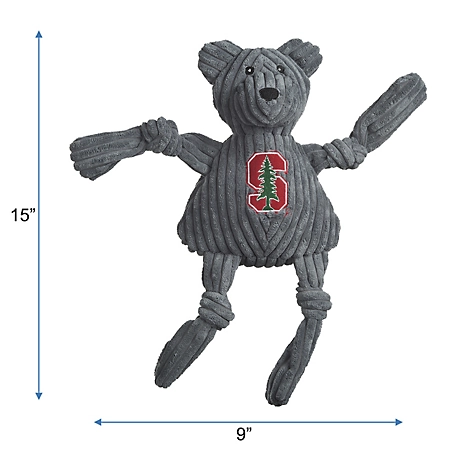 Hugglehounds NCAA Stanford University - Tree Bear Knottie Plush Dog Toy, Large