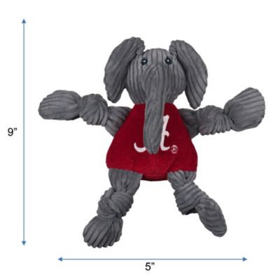 Hugglehounds NCAA University of Alabama Big AL Knottie Plush Dog Toy