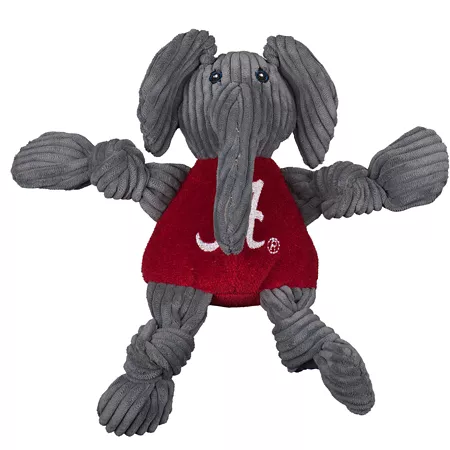 Hugglehounds NCAA University of Alabama - Big AL Knottie Plush Dog Toy Large Dog Plush Toys