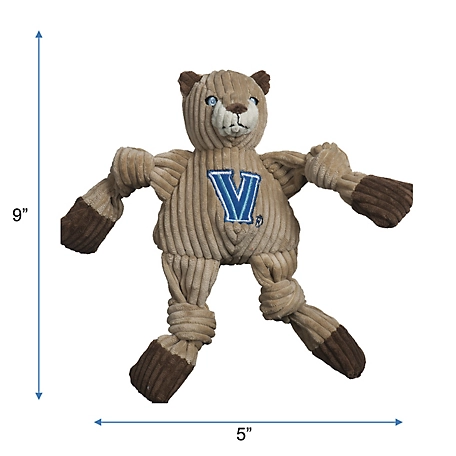 Hugglehounds NCAA Villanova University - Will D. Cat Knottie Plush Dog Toy, Small