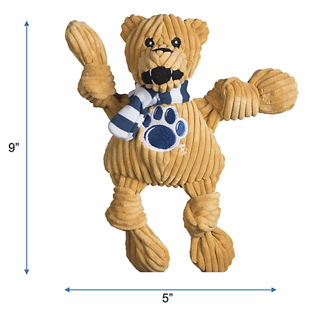Hugglehounds NCAA Penn State University - Nittany Lion Knottie Plush Dog Toy, Small