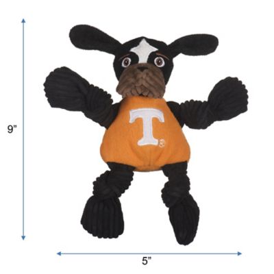 Hugglehounds NCAA University of Tennessee - Smokey the Volunteer Knottie Plush Dog Toy, Small