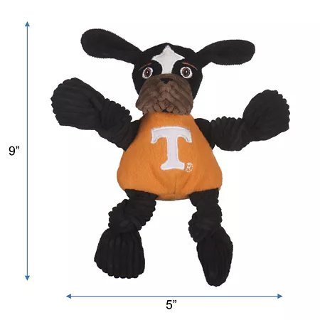 Hugglehounds NCAA University of Tennessee - Smokey the Volunteer Knottie Plush Dog Small Dog Plush Toys