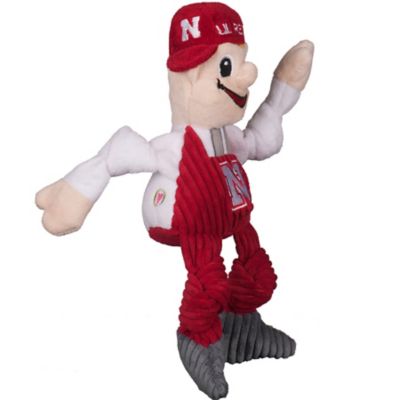 Image showing  NCAA University of Nebraska - Lil Red Knottie Plush Dog Toy, Large