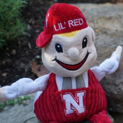 Image showing  NCAA University of Nebraska - Lil Red Knottie Plush Dog Toy, Large