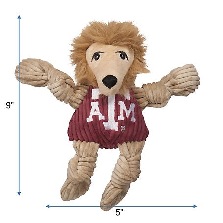 Hugglehounds NCAA Texas A&M - Reveille Knottie Plush Dog Toy, Small