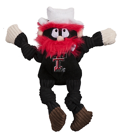 Hugglehounds NCAA Texas Tech Raider Red Knottie Plush Dog Toy