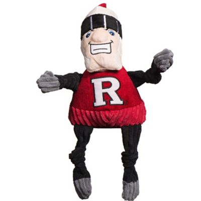 Hugglehounds NCAA Rutgers University - Scarlet Knight Knottie Plush Dog Toy, Small