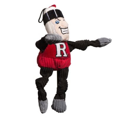 Image showing  NCAA Rutgers University - Scarlet Knight Knottie Plush Dog Toy, Large