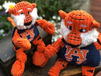 Image showing  NCAA Auburn University - Aubie the Tiger Knottie Plush Dog Toy, Small