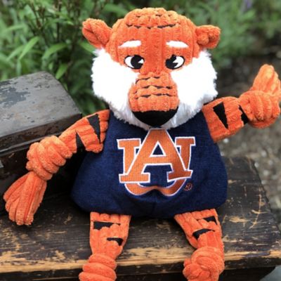 Image showing  NCAA Auburn University - Aubie the Tiger Knottie Plush Dog Toy, Large