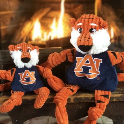 Image showing  NCAA Auburn University - Aubie the Tiger Knottie Plush Dog Toy, Large