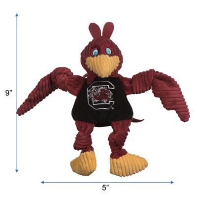 Hugglehounds NCAA University of South Carolina - Cocky Knottie Plush Dog Toy, Small