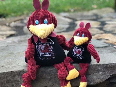 Image showing  NCAA University of South Carolina - Cocky Knottie Plush Dog Toy, Small
