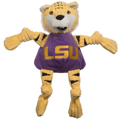 Hugglehounds NCAA Louisiana State University - Mike the Tiger Knottie Plush Dog Toy, Small