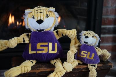 Image showing  NCAA Louisiana State University - Mike the Tiger Knottie Plush Dog Toy, Large