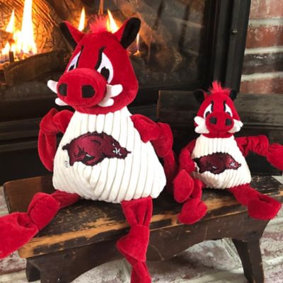 Image showing  NCAA University of Arkansas - Tusk the Razorback Knottie Plush Dog Toy, Small