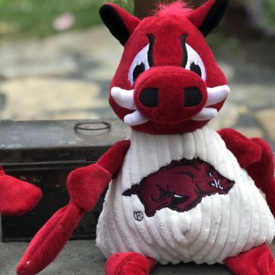 Image showing  NCAA University of Arkansas - Tusk the Razorback Knottie Plush Dog Toy, Large