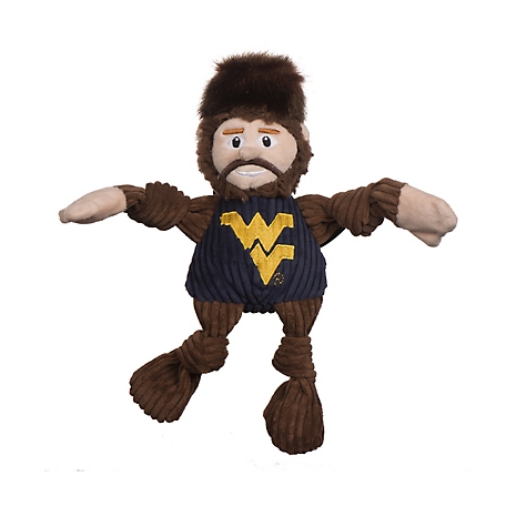 Hugglehounds NCAA West Virginia University Mountaineer Knottie Plush Dog Toy
