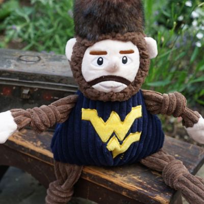 Image showing  NCAA West Virginia University - Mountaineer Knottie Plush Dog Toy, Small