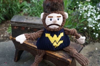 Image showing  NCAA West Virginia University - Mountaineer Knottie Plush Dog Toy, Large