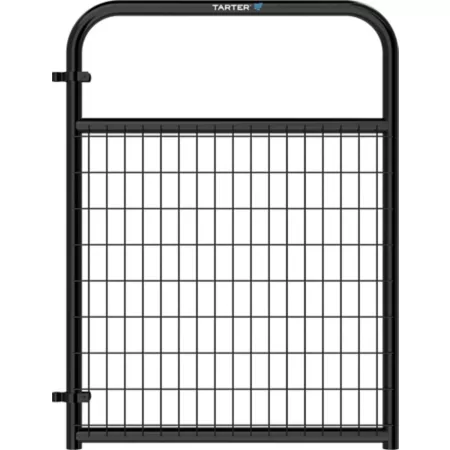 Tarter 3' x 50" Wire Filled Barrier 2" x 4" Mesh Black Farm Gates