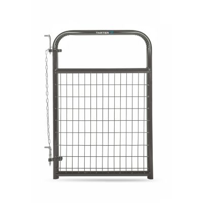 Tarter 3 ft. x 50 in. Wire Filled Gate, 2 in. x 4 in. Mesh, Gray