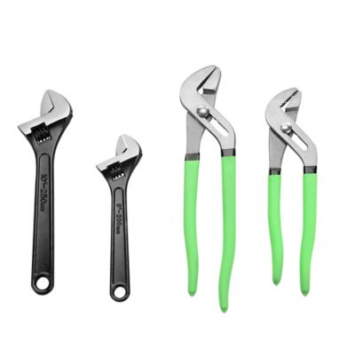 JobSmart Groove Joint Pliers and Adjustable Wrench Set, 4 pc.