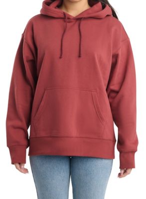 Como Vintage Women's Long-Sleeve Fleece Hoodie with Kangaroo Pocket