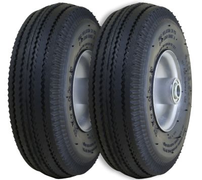 Ranch Tough 2 Pack 4.10/3.50-4 Pneumatic (Air-Filled) Tire on Steel Wheel Assembly