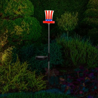 Image showing  3-Lumen Solar Uncle Sam Hat Light