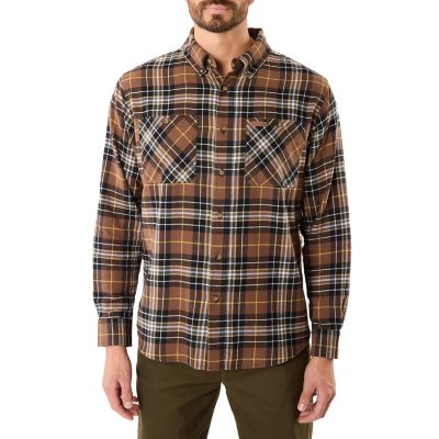 Smith's Workwear Men's 2-Pocket Button Down Flannel Shirt