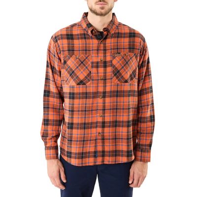 Smith's Workwear Men's 2-Pocket Button Down Flannel Shirt