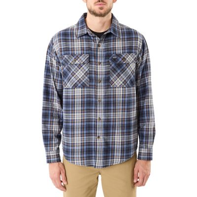 Smith's Workwear Long Sleeve 2-Pocket Plaid Flannel Shirt With Pen-Slot